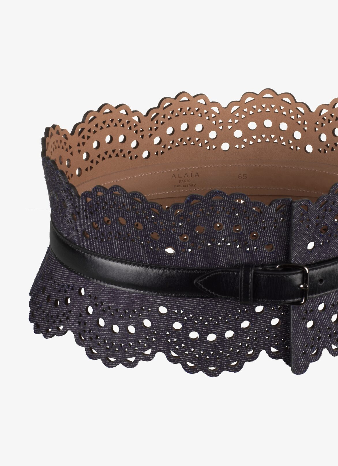 Denim Corset Belt ALAÏA NIGHT BLUE DENIM CORSET BELT